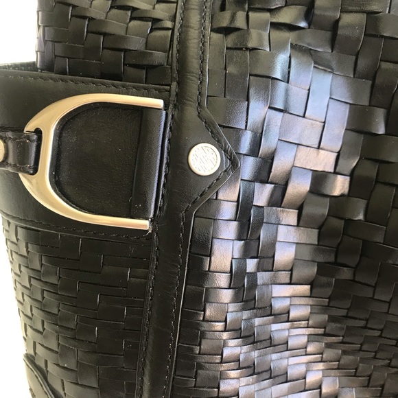 COLE HAAN Woven Leather Bag EUC! - Picture 7 of 13